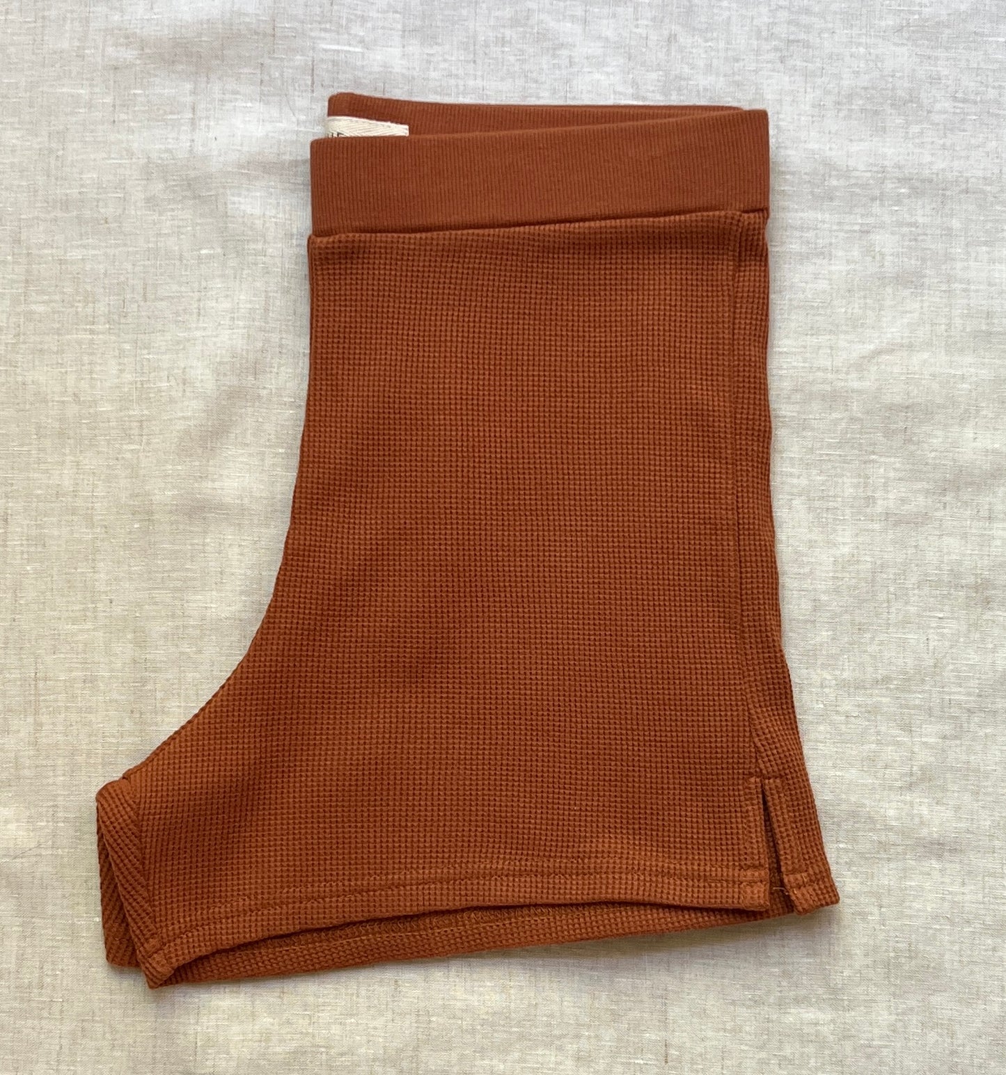 Organic Cotton Waffle Shorts