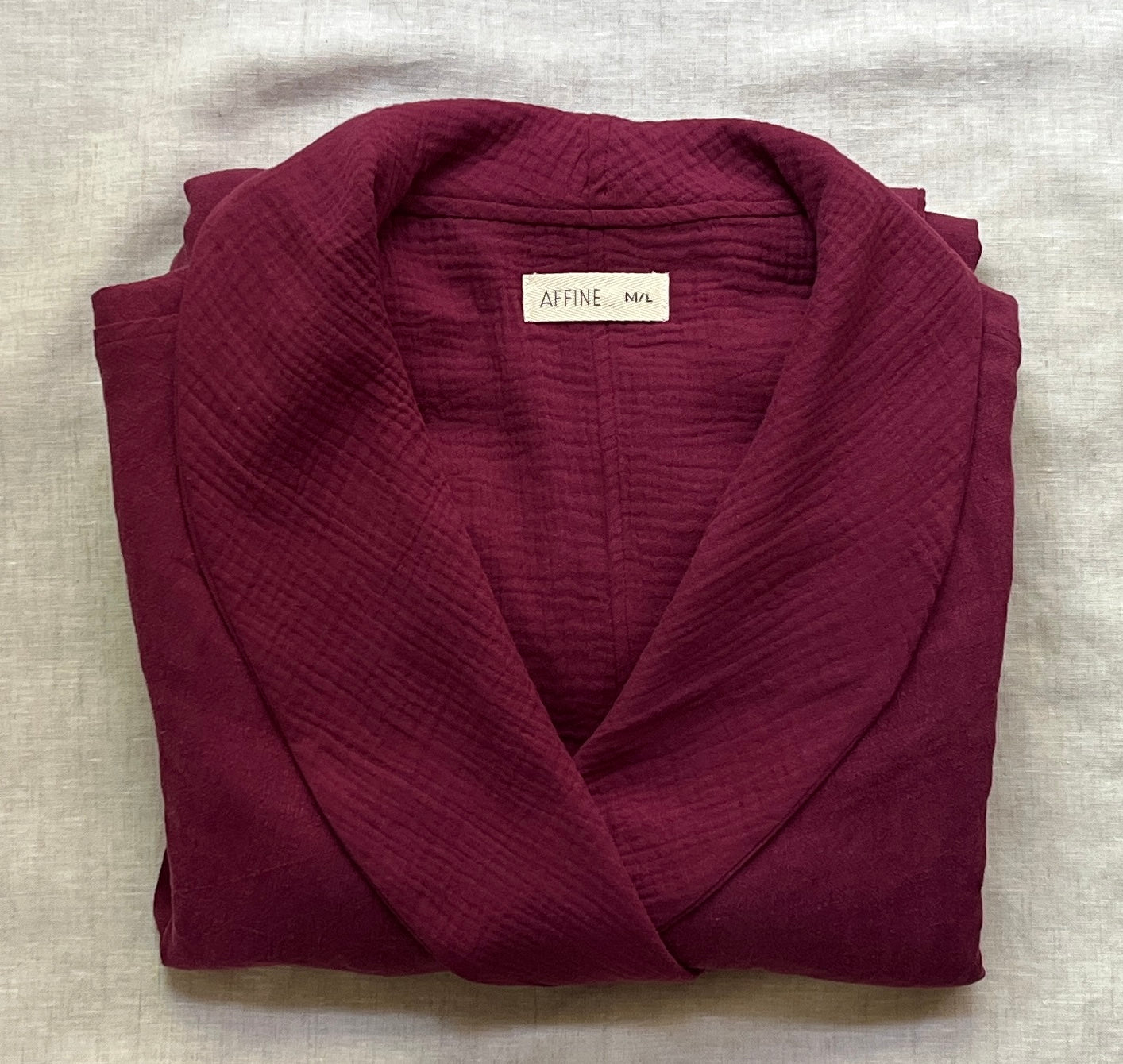 Linen Robe: Luxuriously Lined