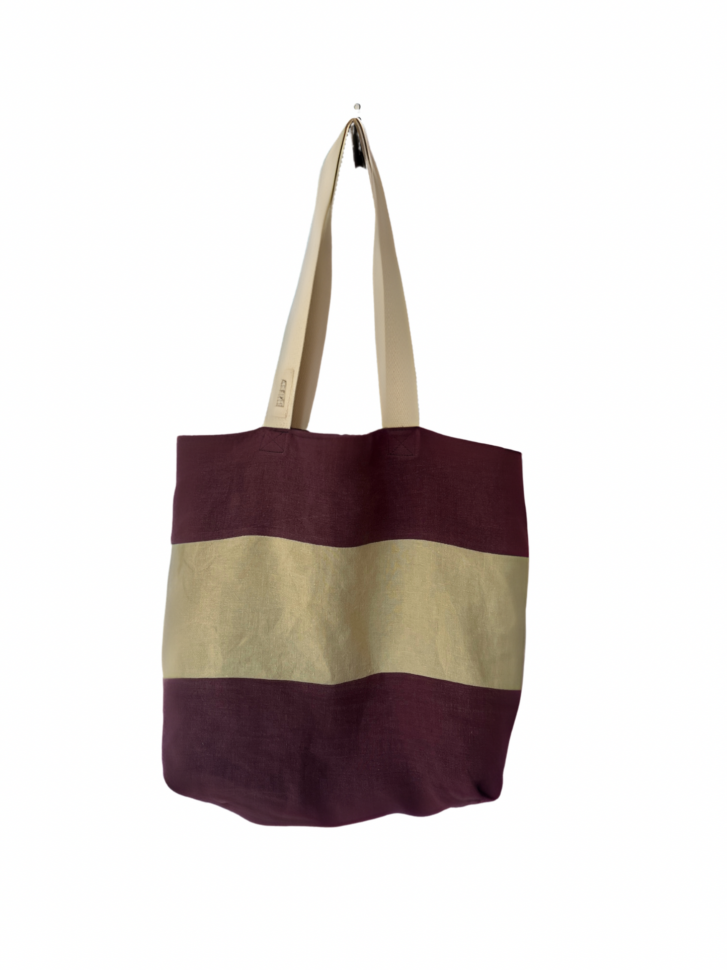 Lined Linen Tote Bag