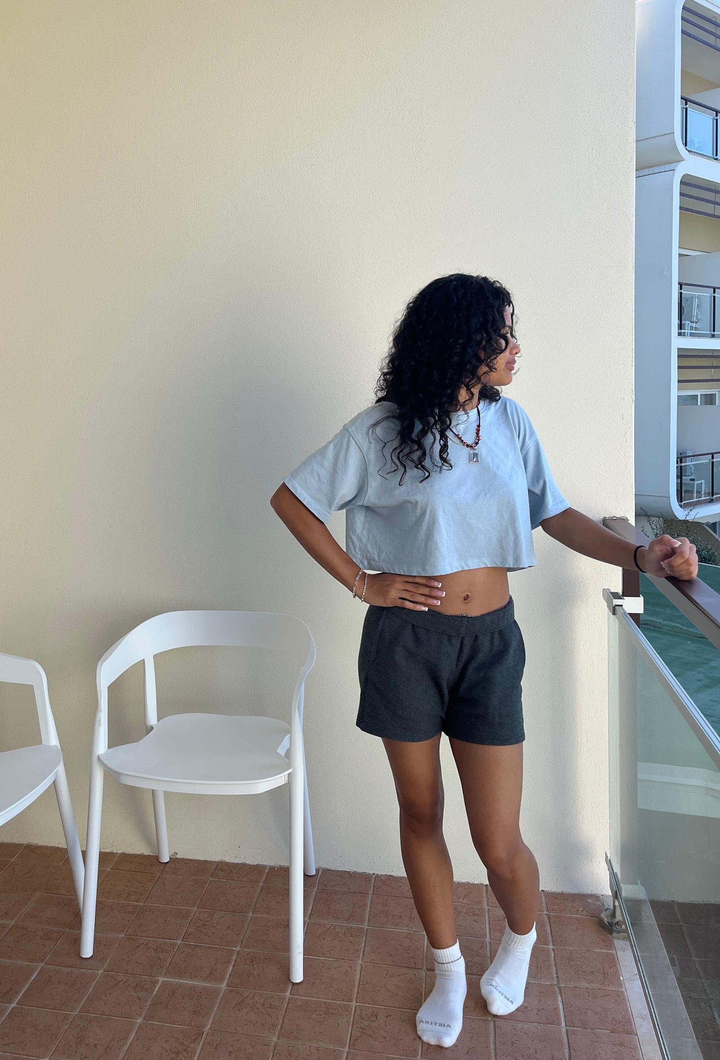 Organic Cotton Fleece Shorts - Ladies