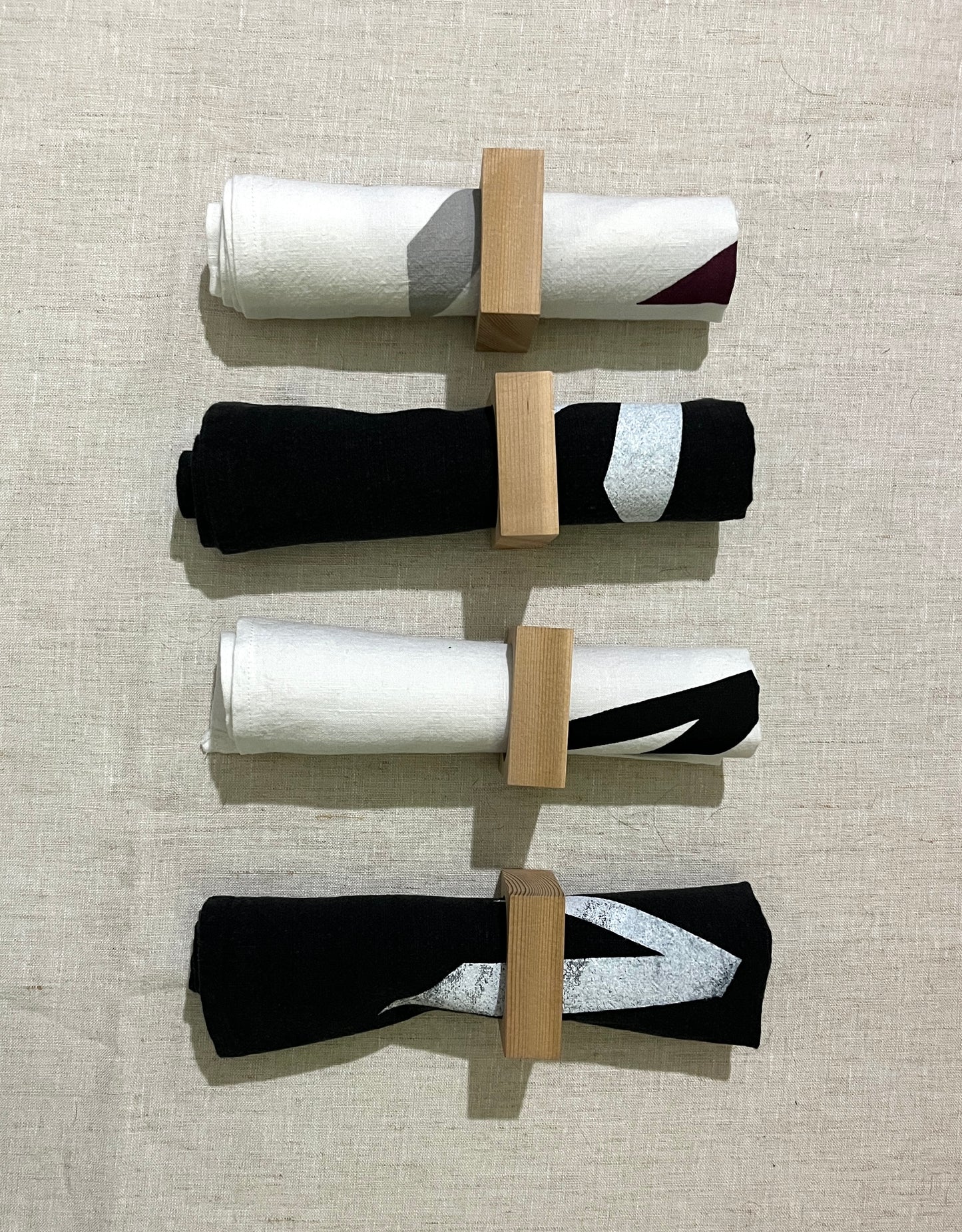 Hand Printed Dinner Napkin Sets