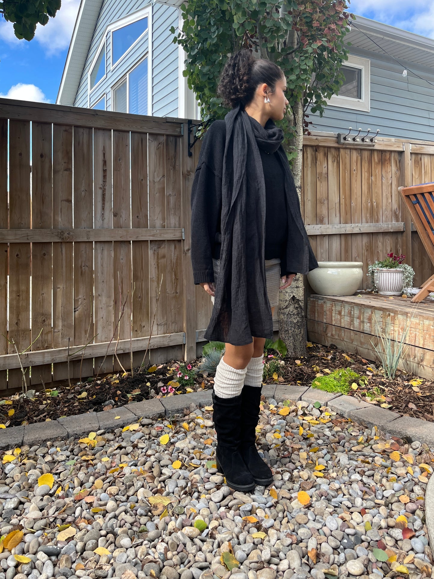 Long Linen Scarf