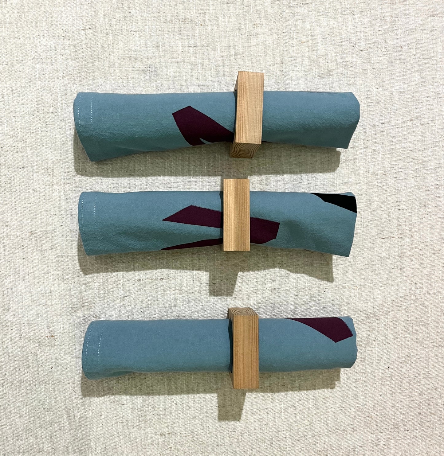 Hand Printed Dinner Napkin Sets