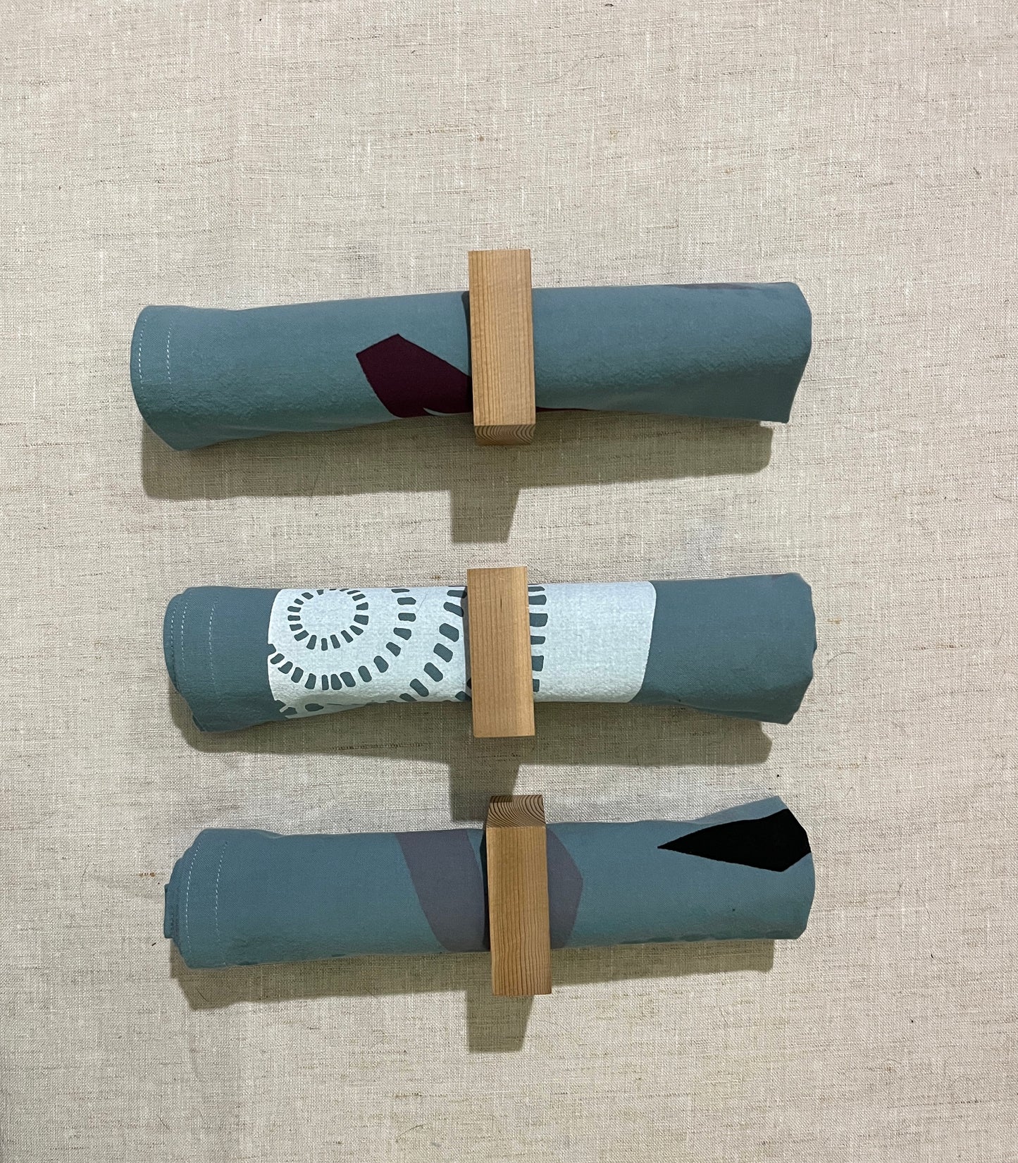 Hand Printed Dinner Napkin Sets