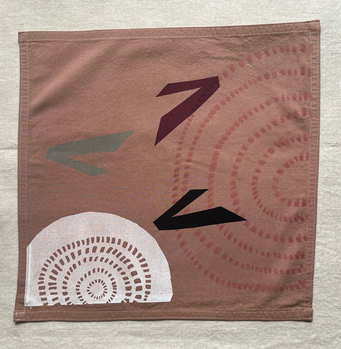 Hand Printed Dinner Napkin Sets