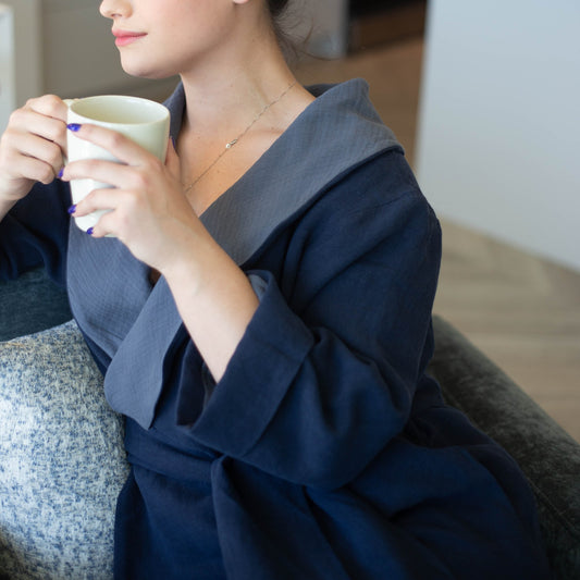 Luxuriously Lined Linen Robe