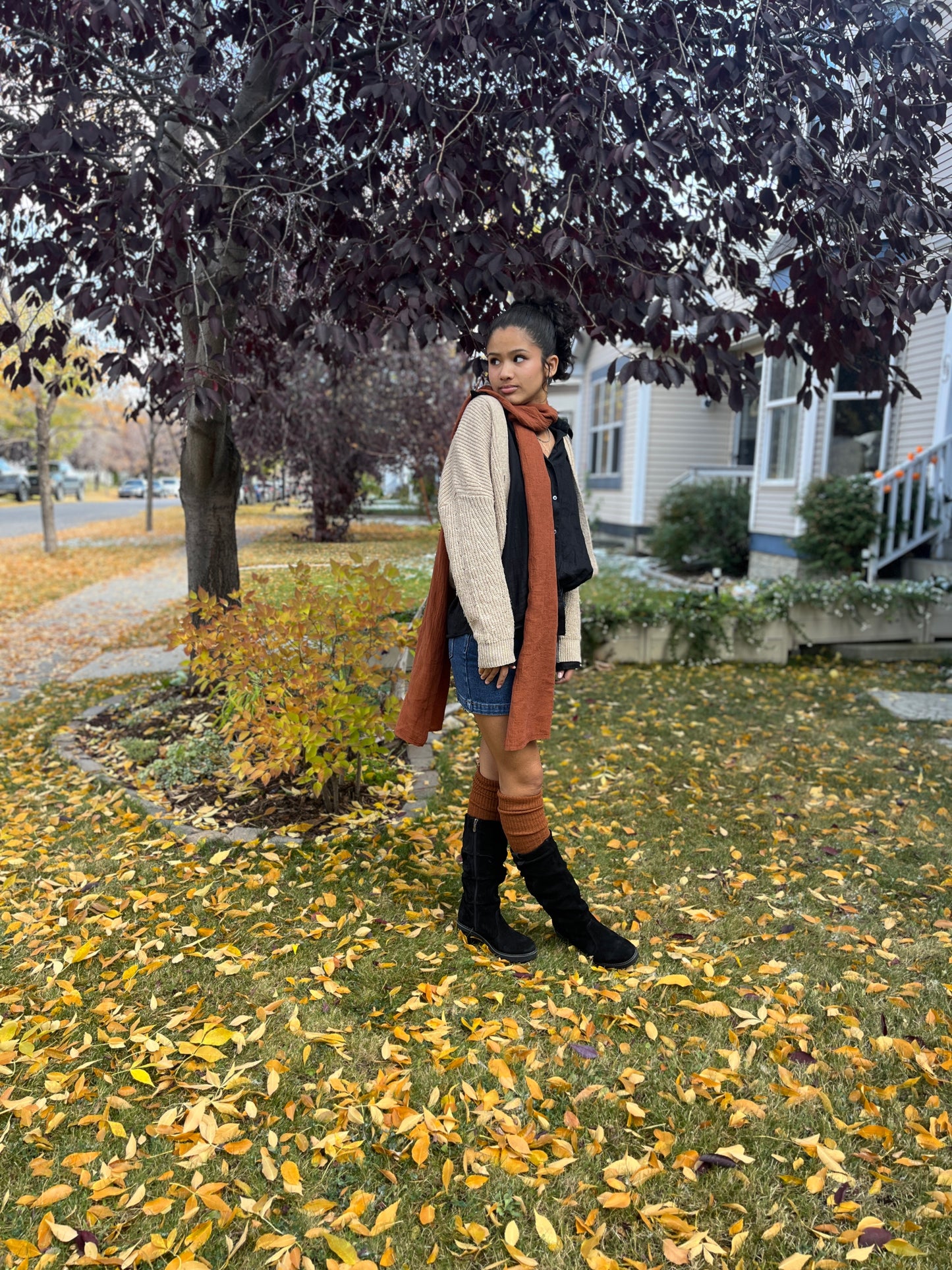 Long Linen Scarf
