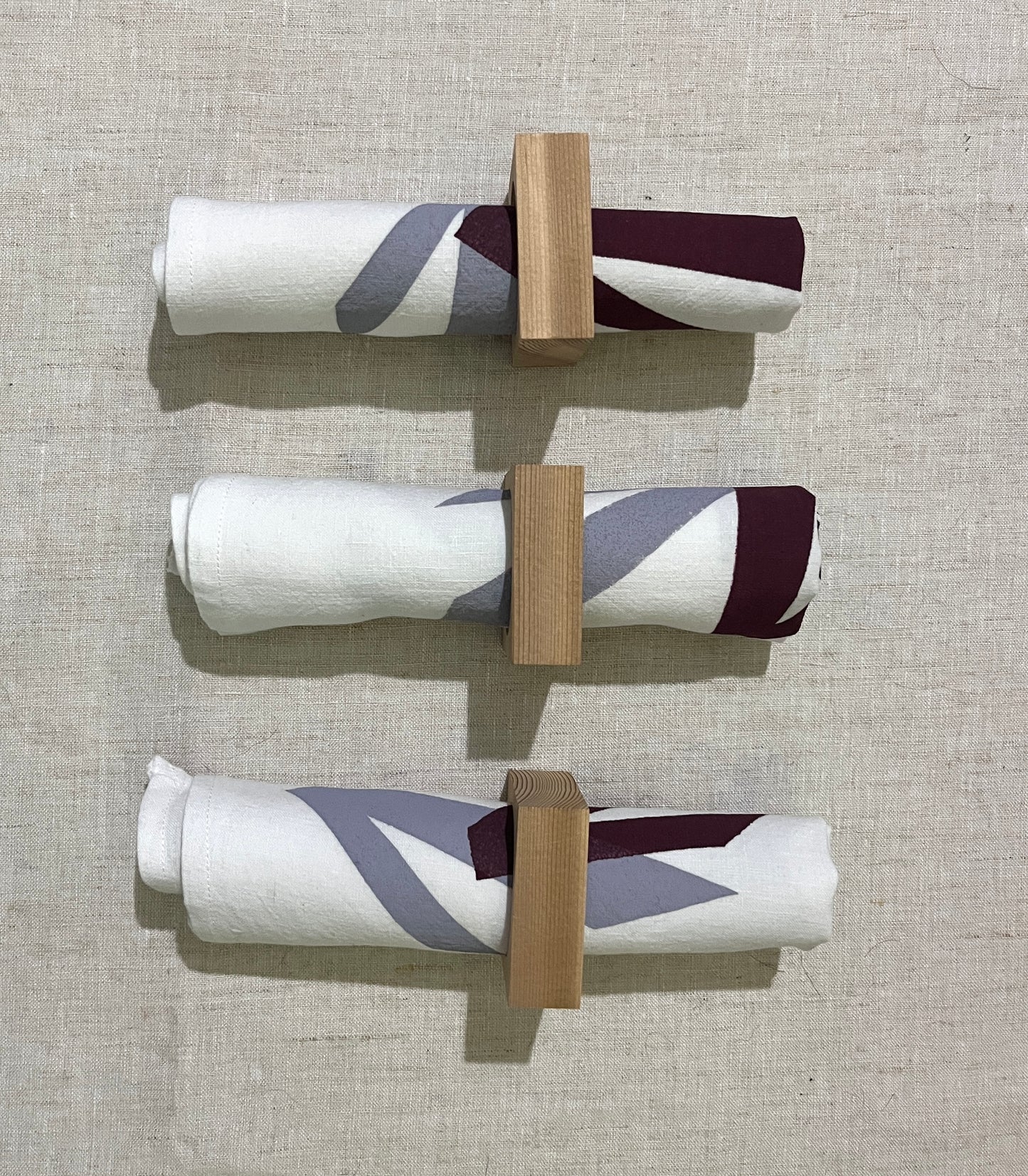 Hand Printed Dinner Napkin Sets