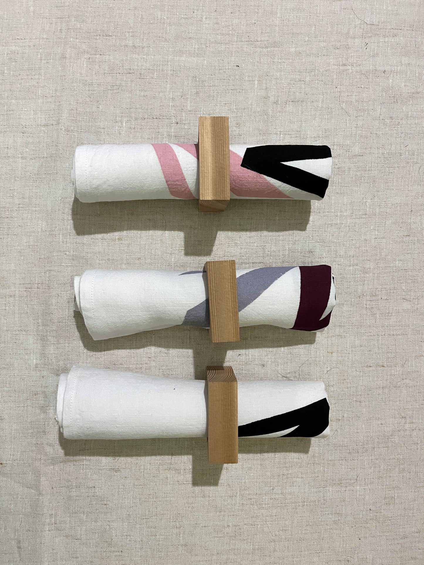 Hand Printed Dinner Napkin Sets