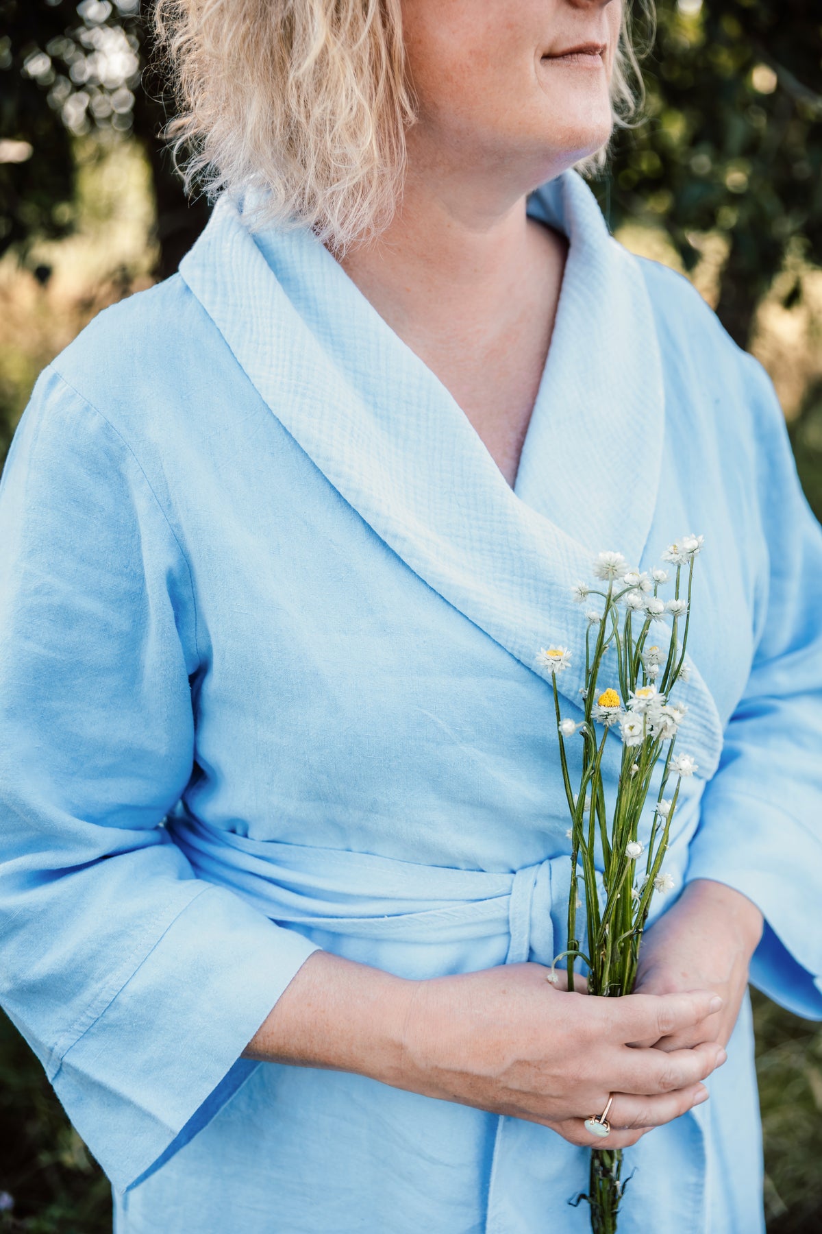 Siena Linen Robe - Cotton Lined