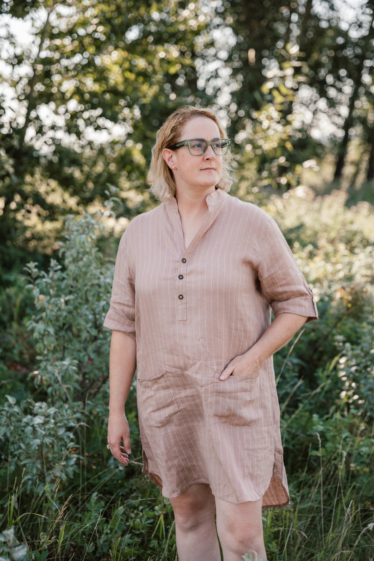 The Porto Linen Dress - Short