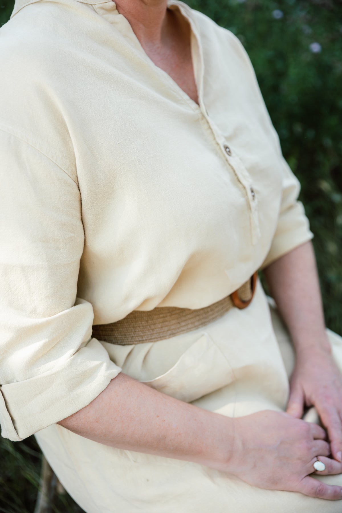 The Porto Linen Dress - Midi