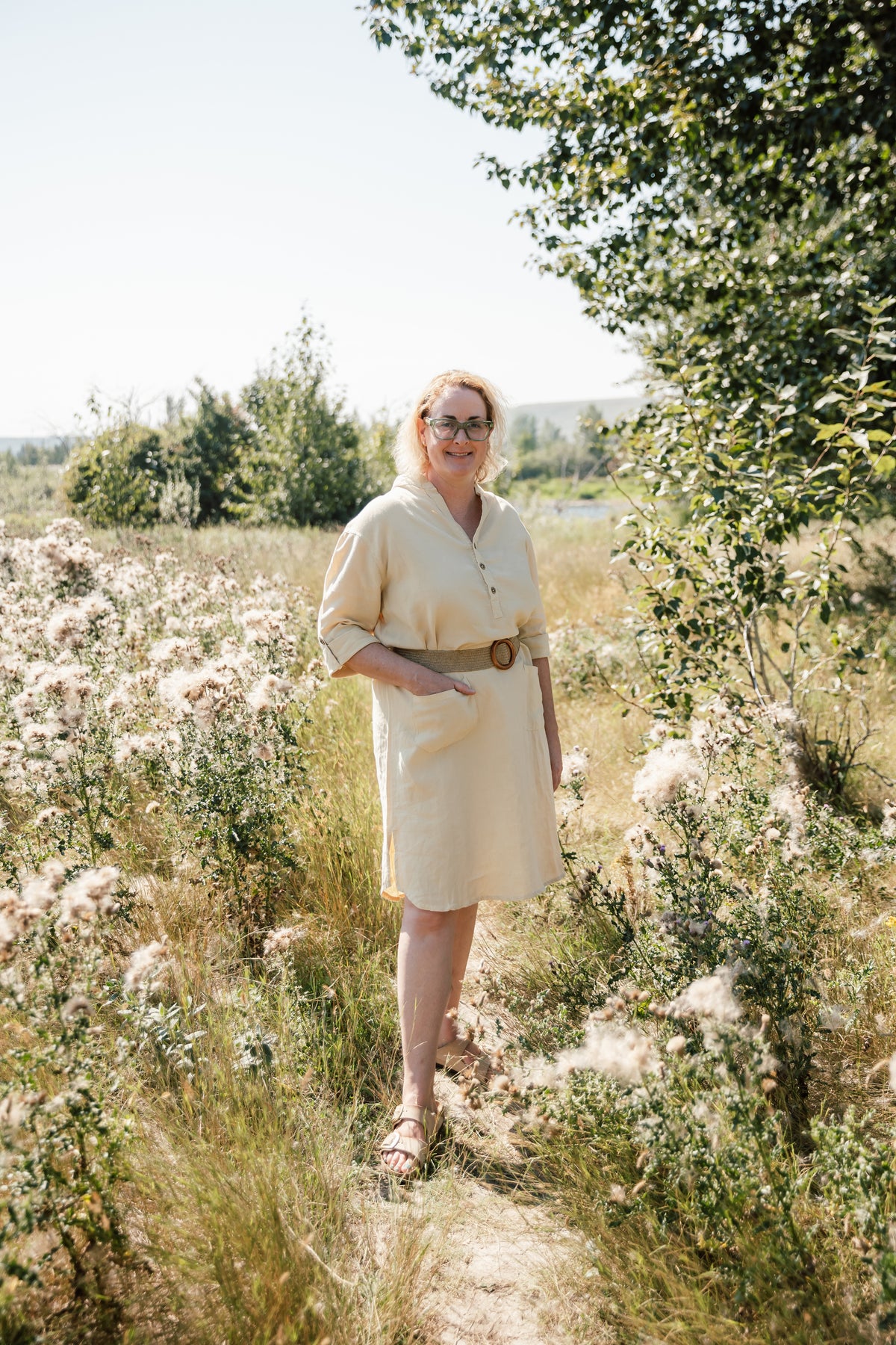 The Porto Linen Dress - Midi
