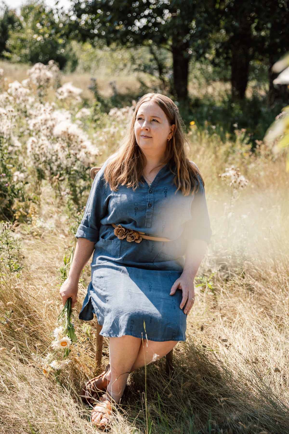 The Porto Linen Dress - Midi