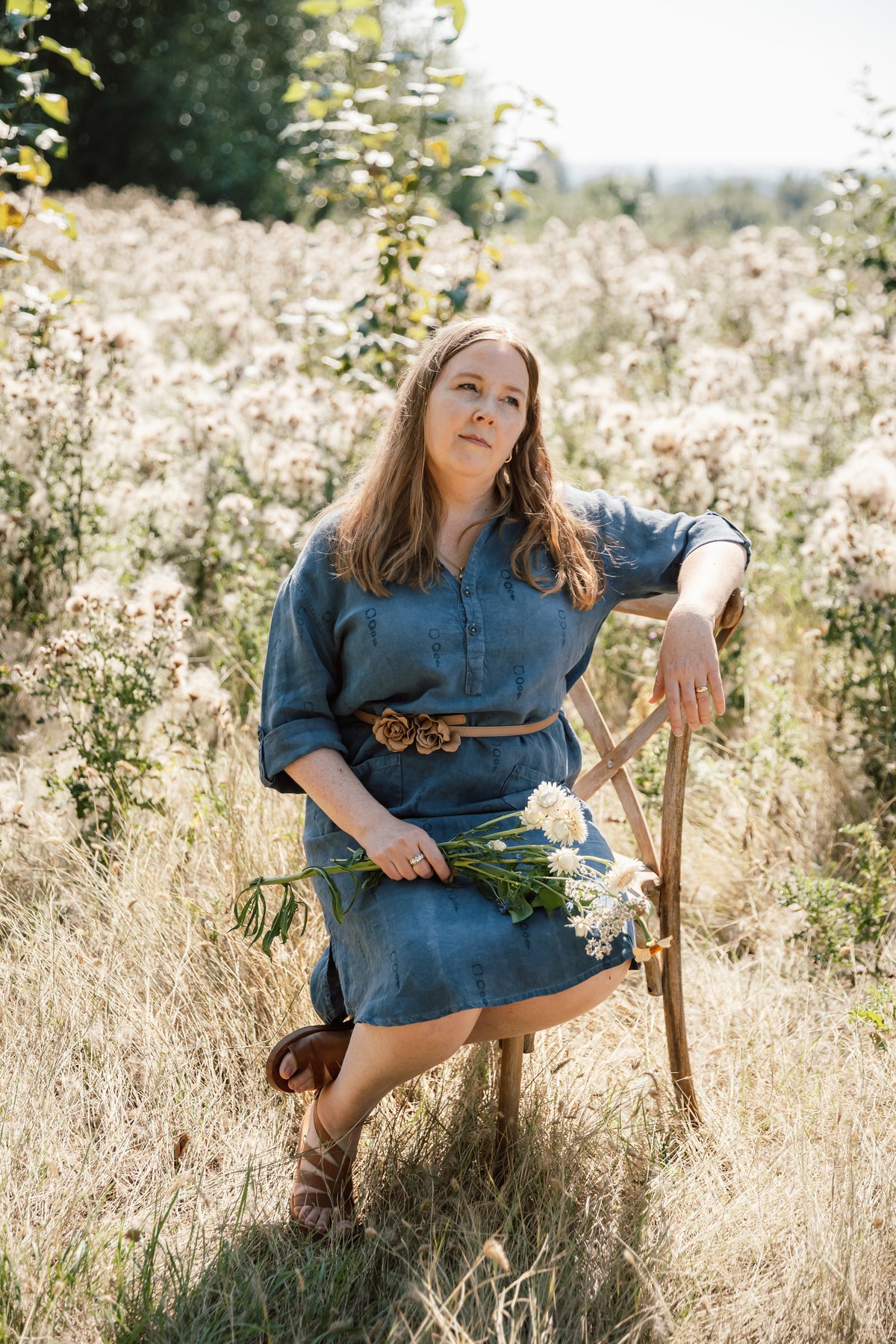 The Porto Linen Dress - Midi