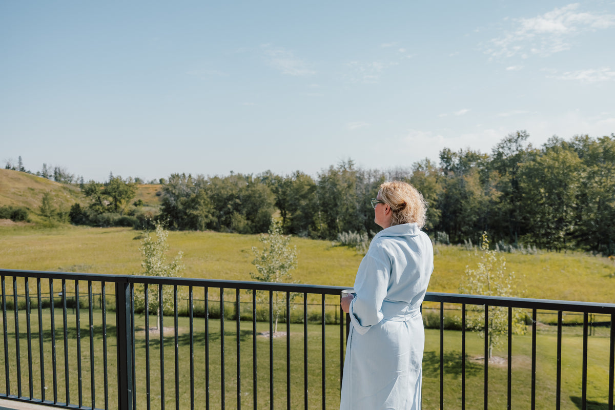 Siena Linen Robe - Cotton Lined