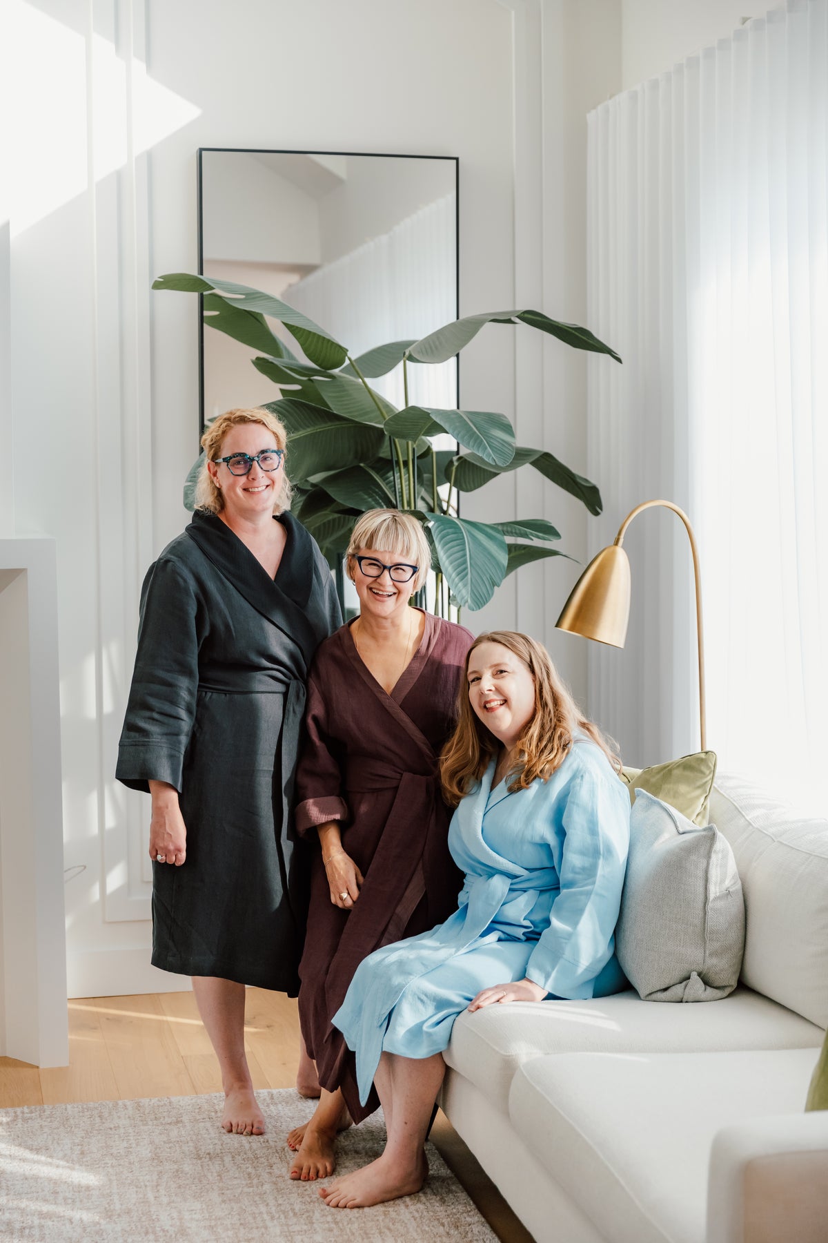 Siena Linen Robe - Cotton Lined