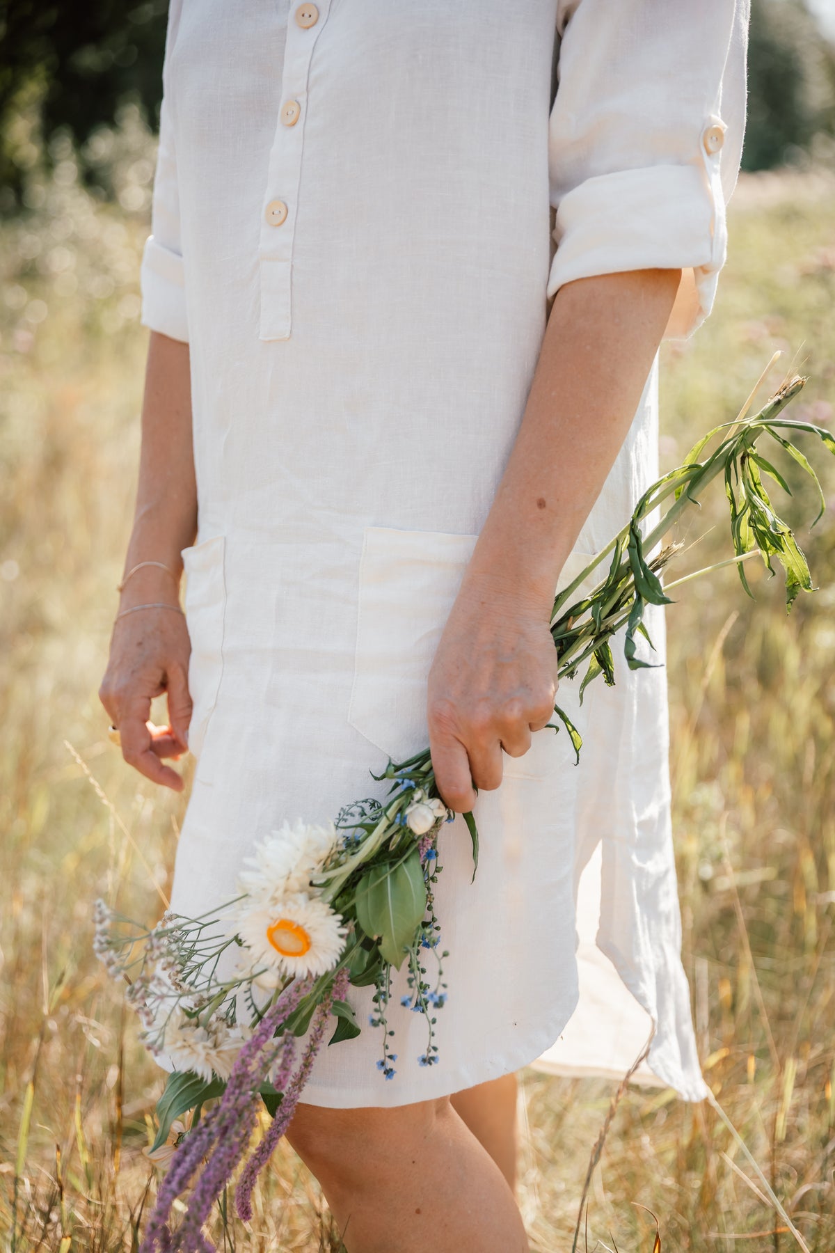 The Porto Linen Dress - Short