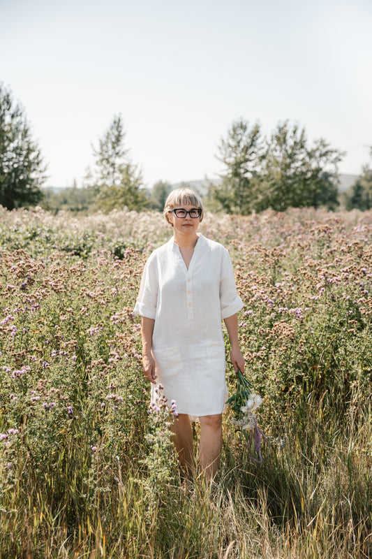 The Porto Linen Dress - Short