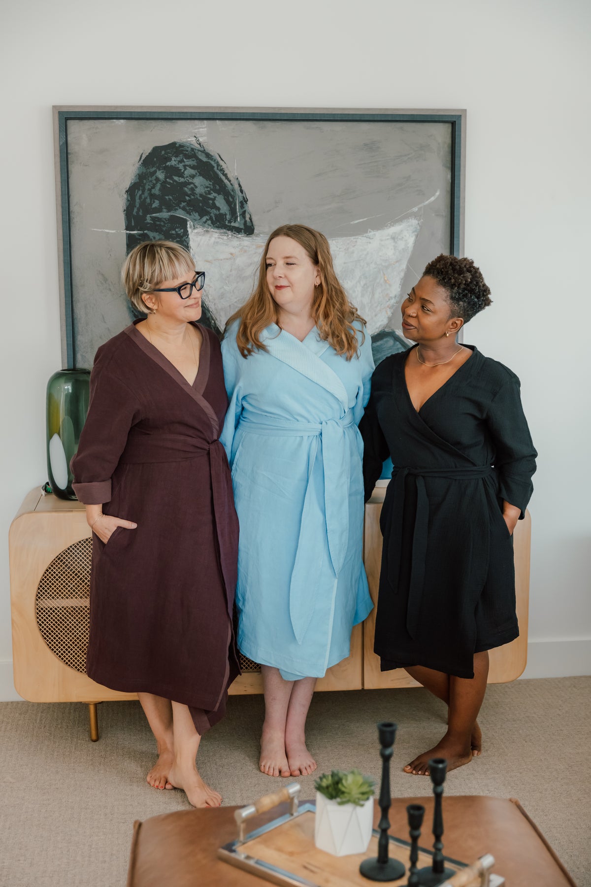 Siena Linen Robe - Cotton Lined