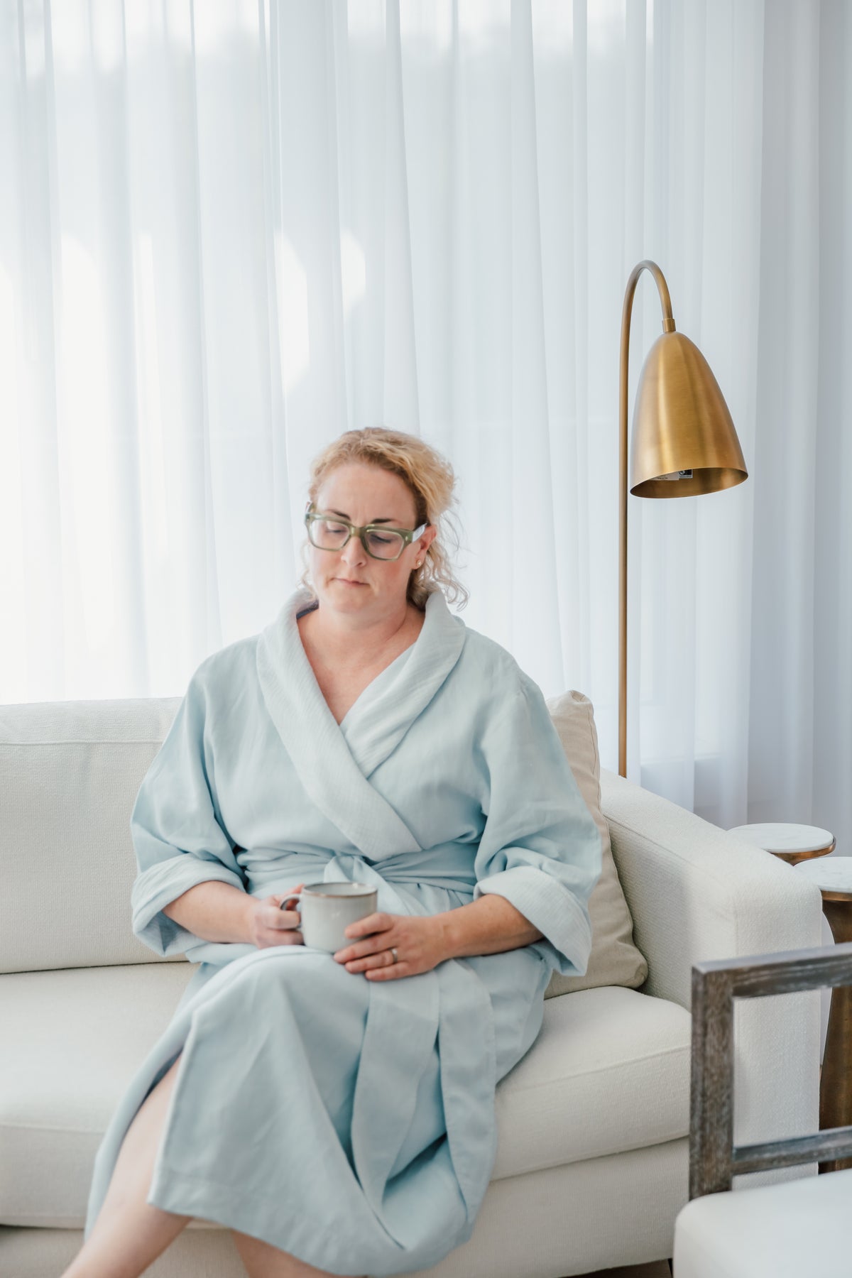 Siena Linen Robe - Cotton Lined